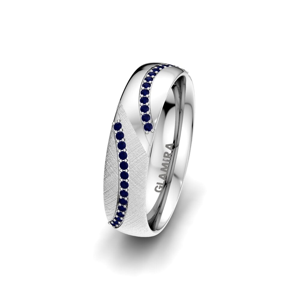 Sapphire Women's Wedding Ring Glamour Kiss 5 mm