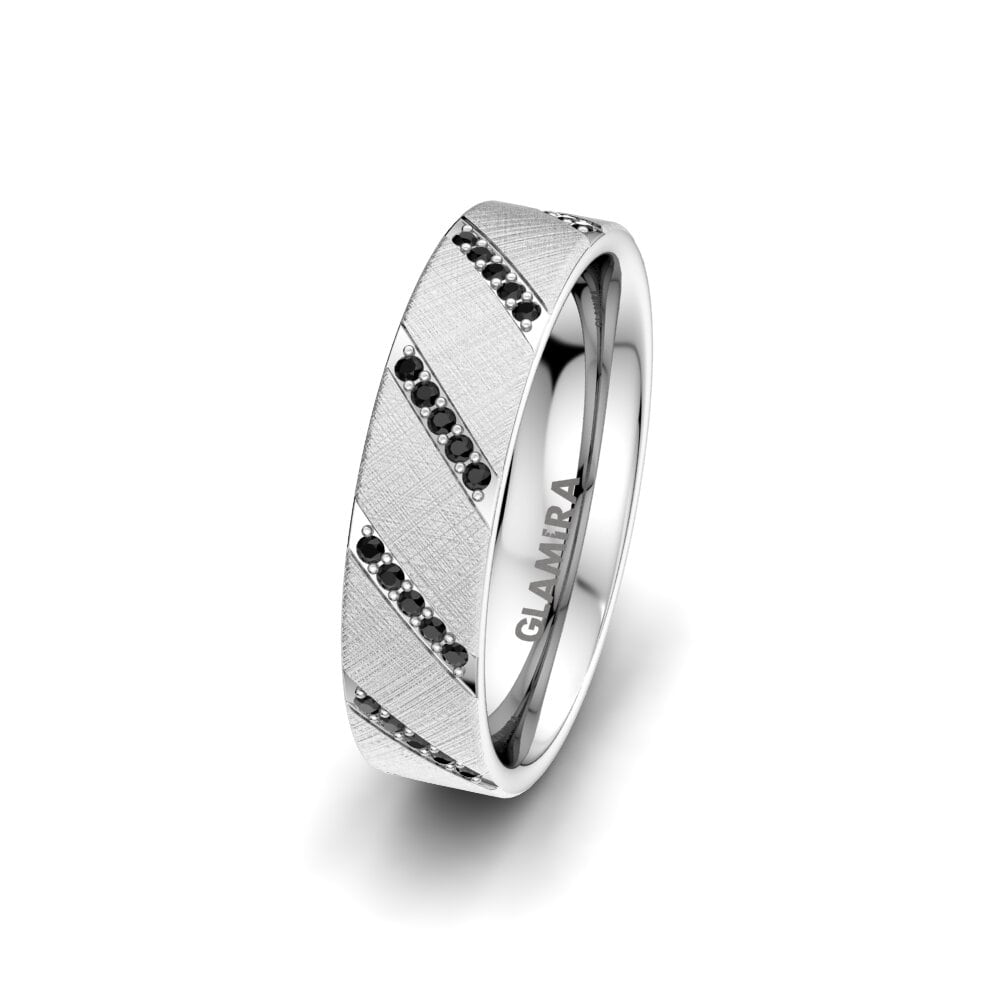 Black Onyx Women's Ring Attractive Love 5 mm