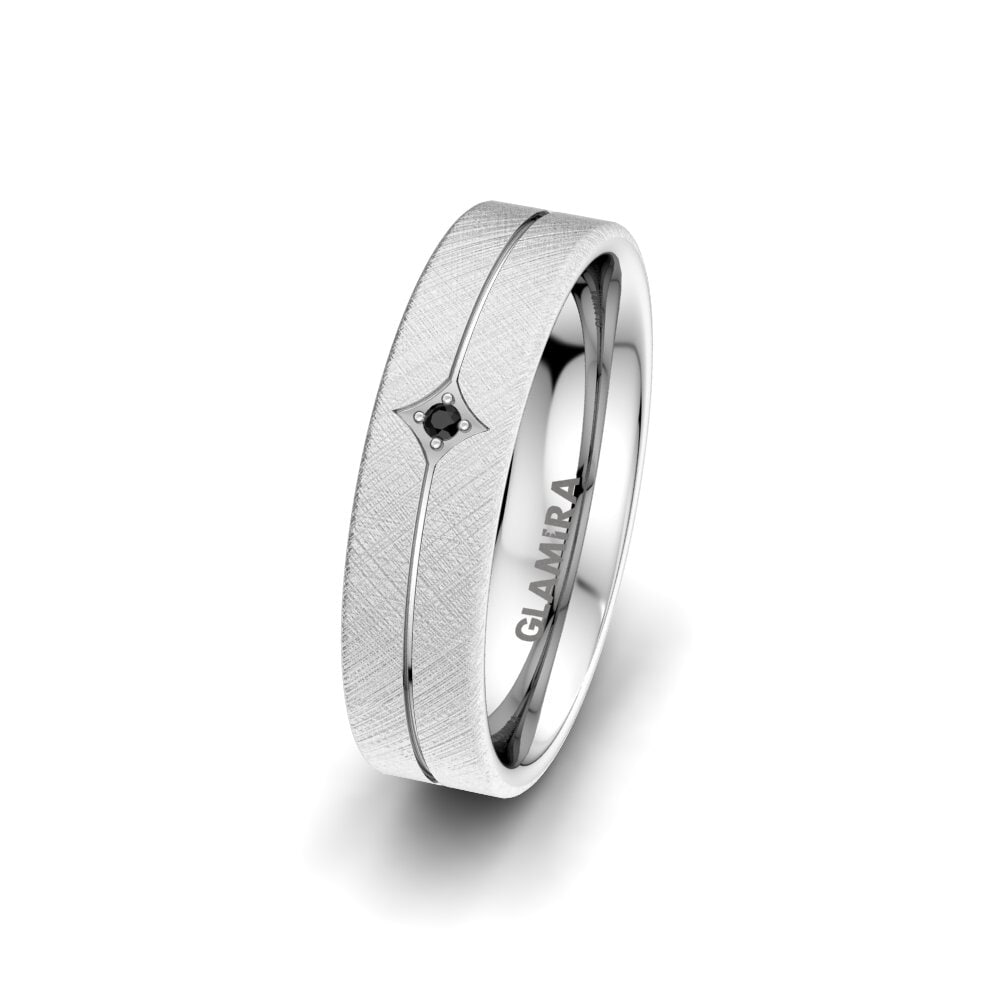 Simple Black Onyx Women’s Wedding Rings