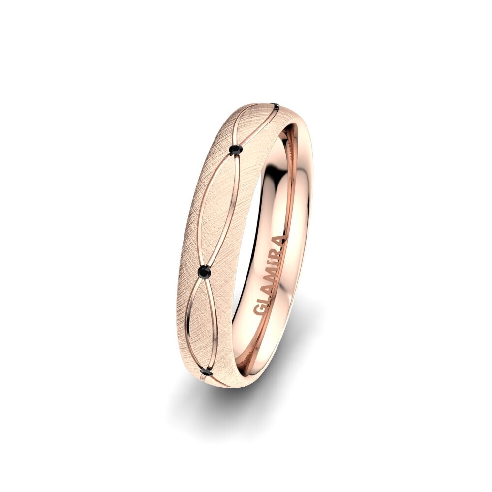 Order 0.035 Carat 18K Rose Gold Black Sapphire Women