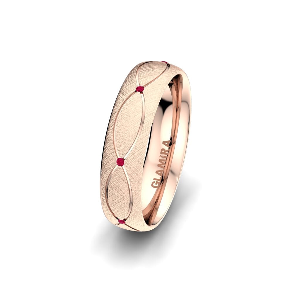 Buy Carat 14ct Rose Gold Ruby Women's Wedding Ring Alluring