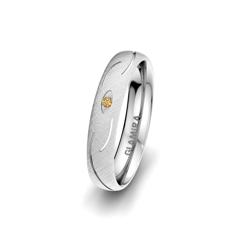 Diamant Brun Alliance pour femme Exotic Air 4 mm
