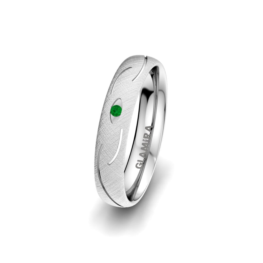 Émeraude Alliance pour femme Exotic Air 4 mm