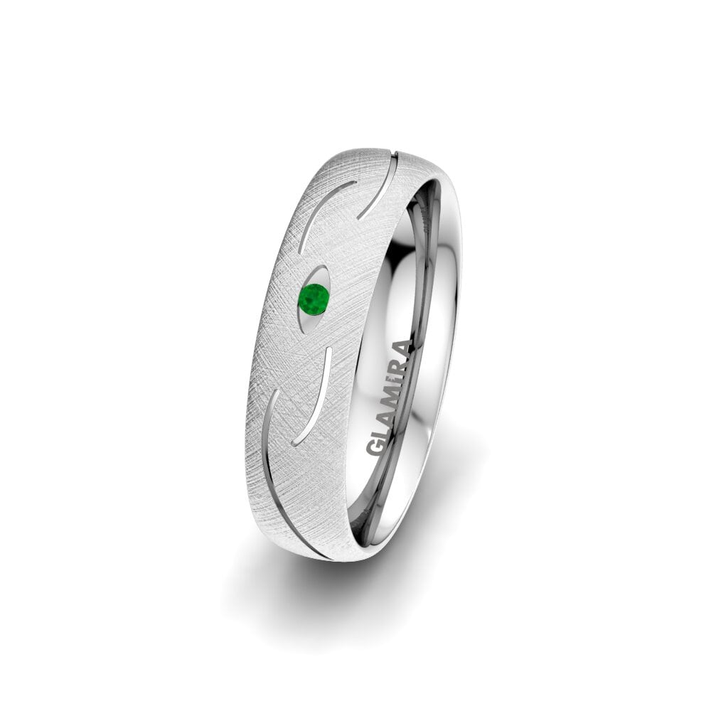 Émeraude Alliance pour femme Exotic Air 5 mm