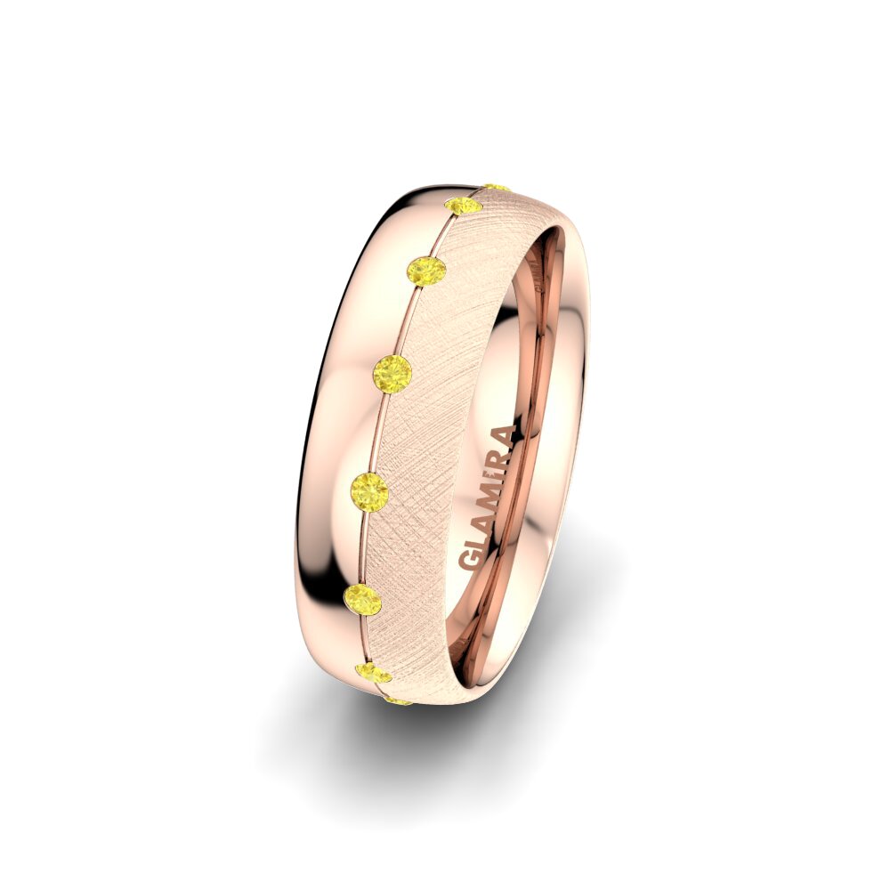 Alliance En Or 750/1000 (18 Carats) - Taille 52 - Bague Anneau Or Jaune
