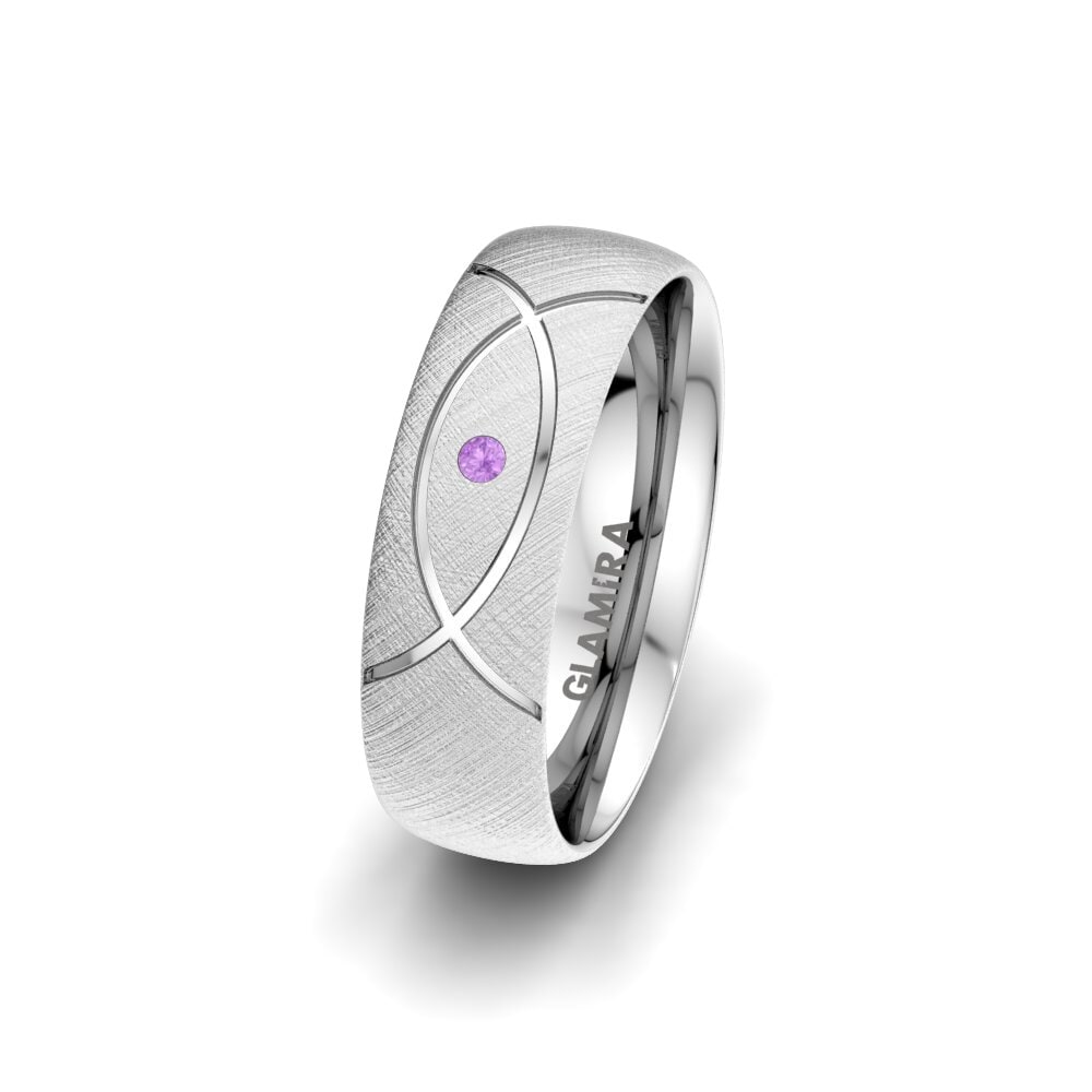 Amethyst Women's Wedding Ring Charming Dream 6 mm