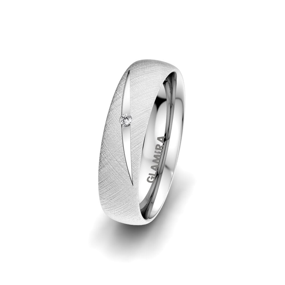 Saphir Blanc Alliance pour femme Charismatic Beauty 5 mm