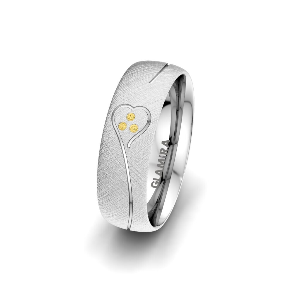 Diamant Jaune Alliance pour femme Amazing Mixture 6 mm