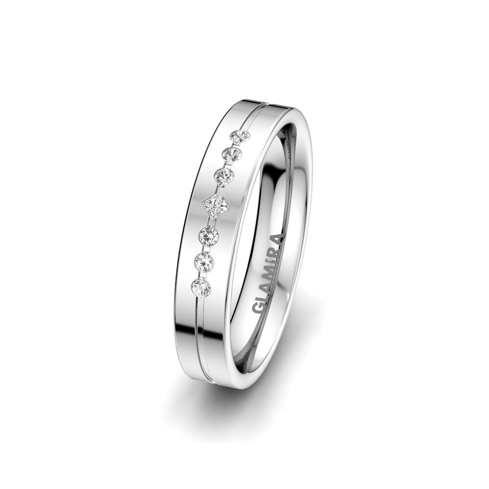 Diamant-safír Dámský snubní prsteny Authentic Line 4 mm