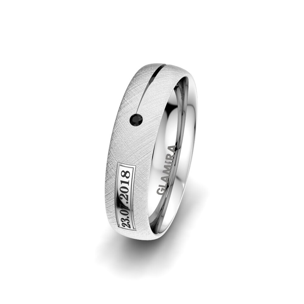 Onyx Noir Alliance pour femme Alluring Night 5 mm