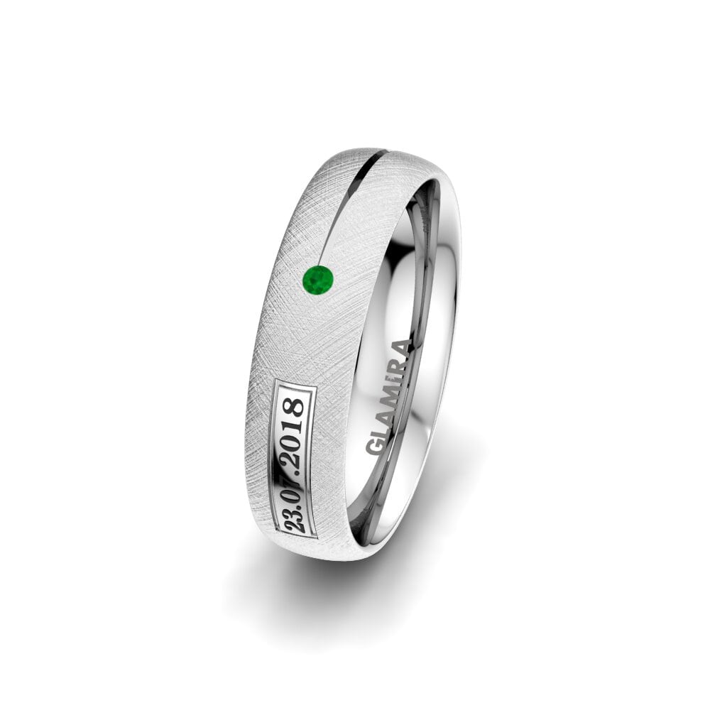 Émeraude Alliance pour femme Alluring Night 5 mm