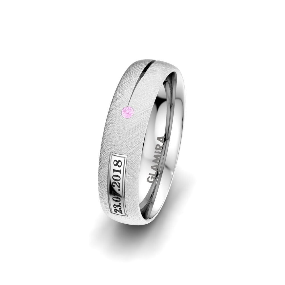 Saphir Rose Alliance pour femme Alluring Night 5 mm
