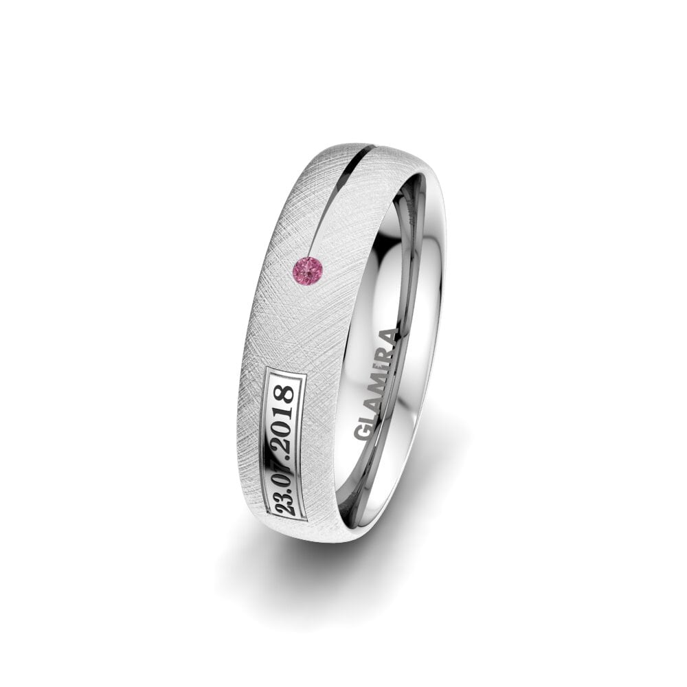 Grenat de Rhodolite Alliance pour femme Alluring Night 5 mm