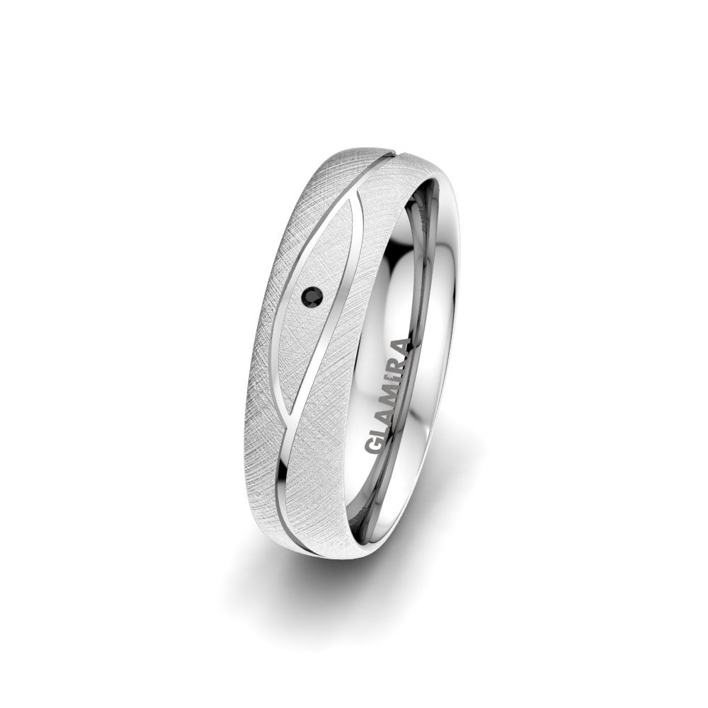 Black Diamond Women's Wedding Ring Bright Set 5 mm