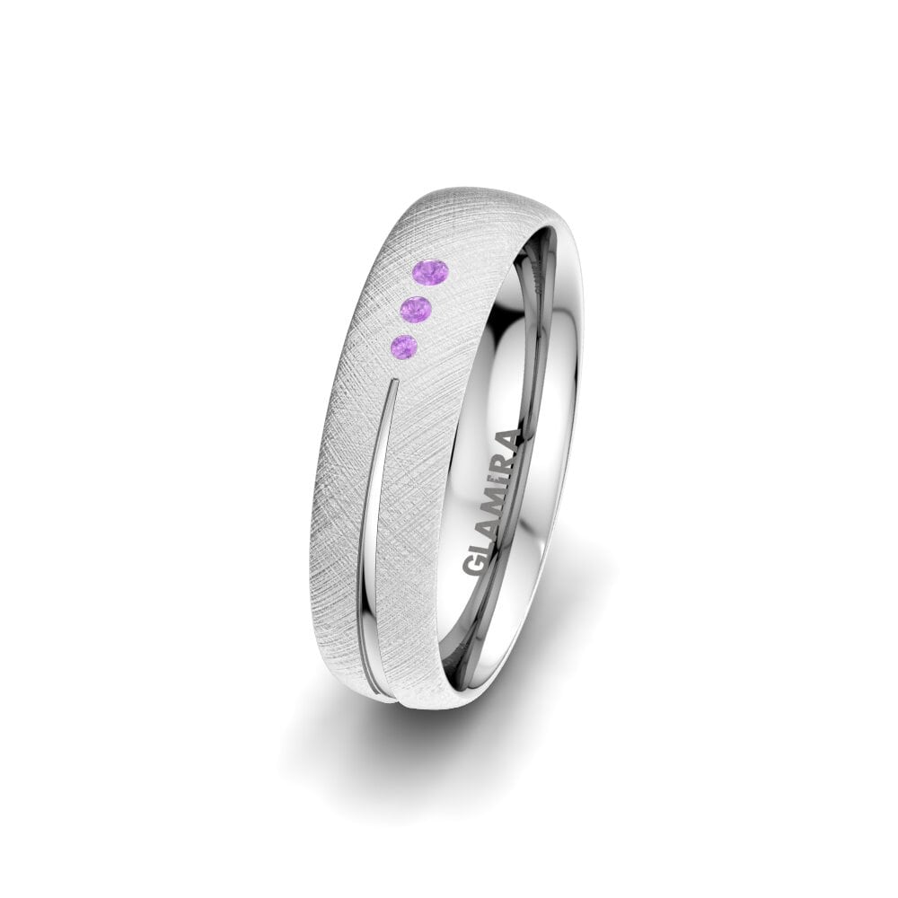 Amethyst Women's Wedding Ring Brilliant Charm 5 mm