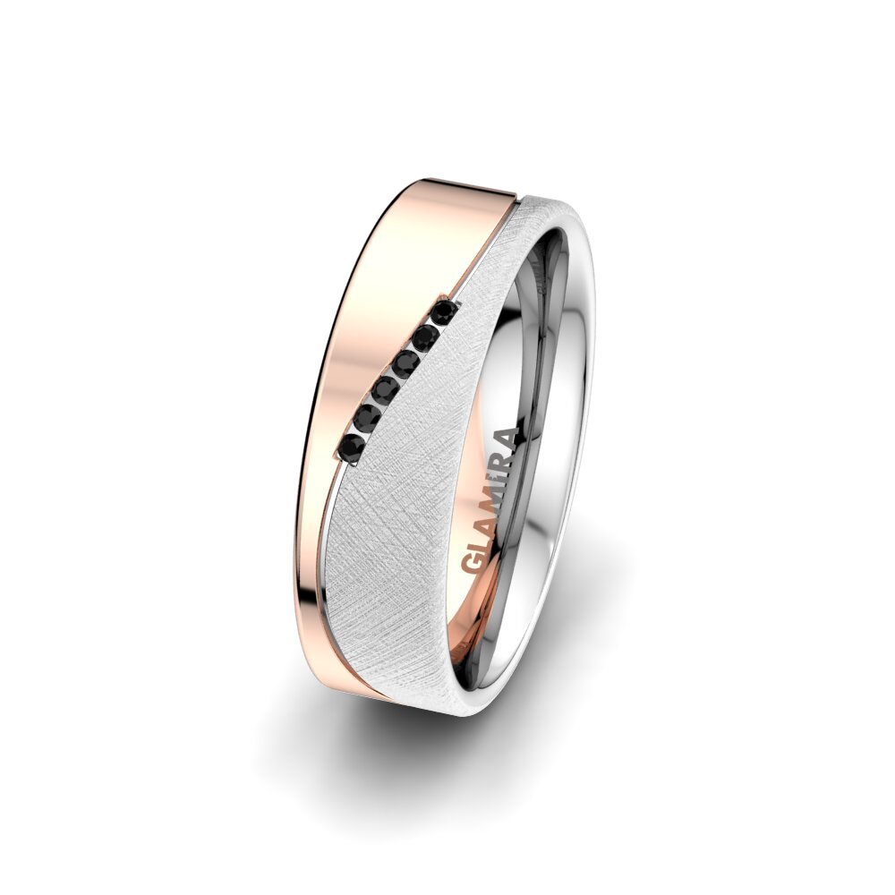 Black Onyx Women's Ring Shining Energy 6 mm