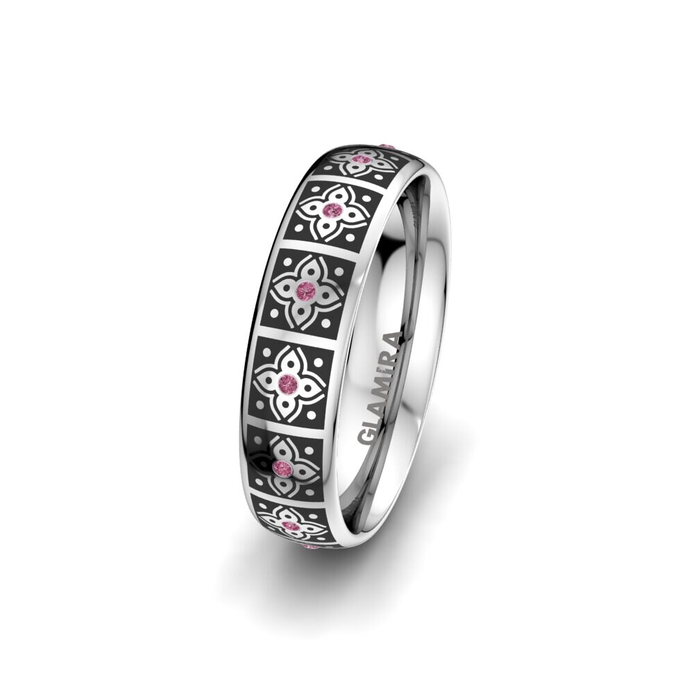 Grenat de Rhodolite Alliance pour femme Alluring Emotion 5 mm