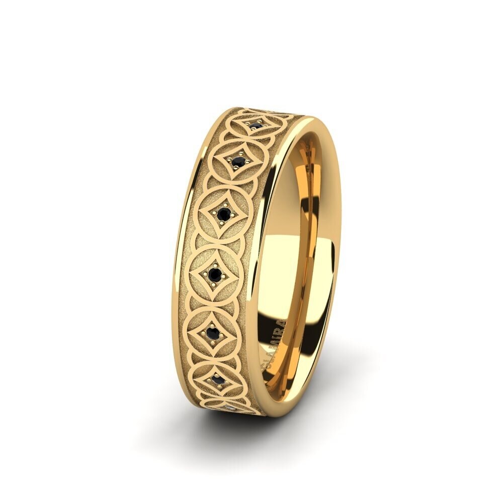 Black Onyx Women's Ring Exotic Shine 6 mm