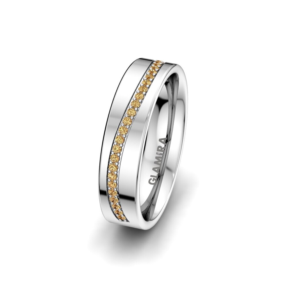 Hnědý diamant Dámský snubní prsteny Charming Noble 5 mm