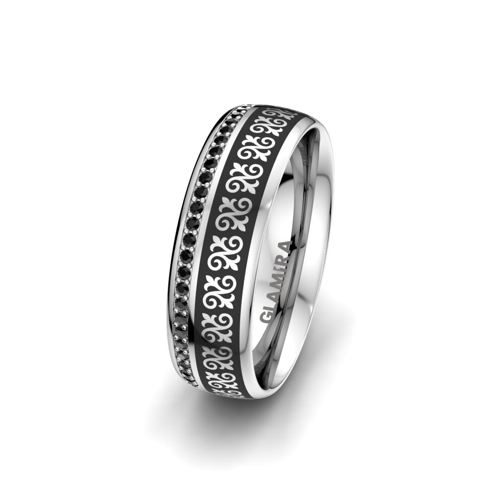 Saphir noir Alliance pour femme Brilliant Element 6 mm