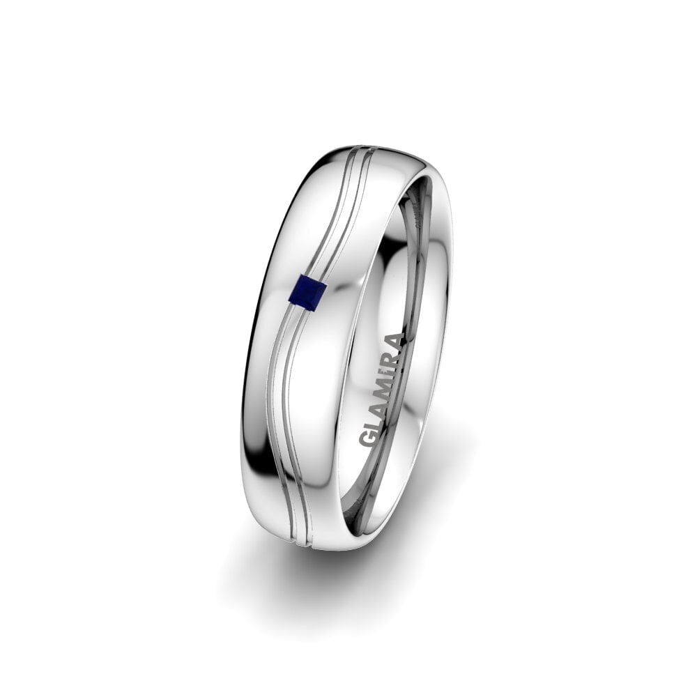 Sapphire Women's Wedding Ring Alluring Fusion 5 mm