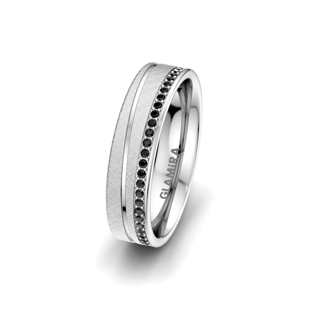 Memoire Black Onyx Women’s Wedding Rings