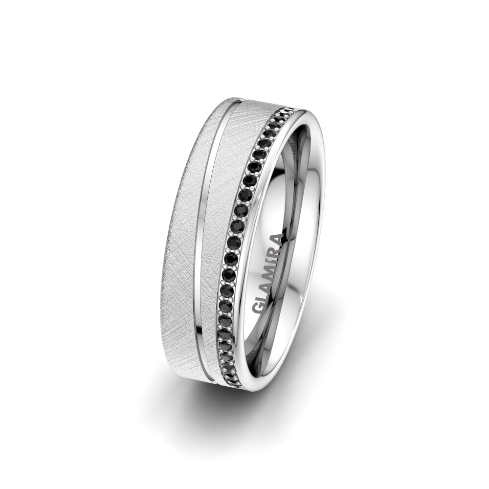 Black Onyx Women's Ring Glamour Wish 6 mm