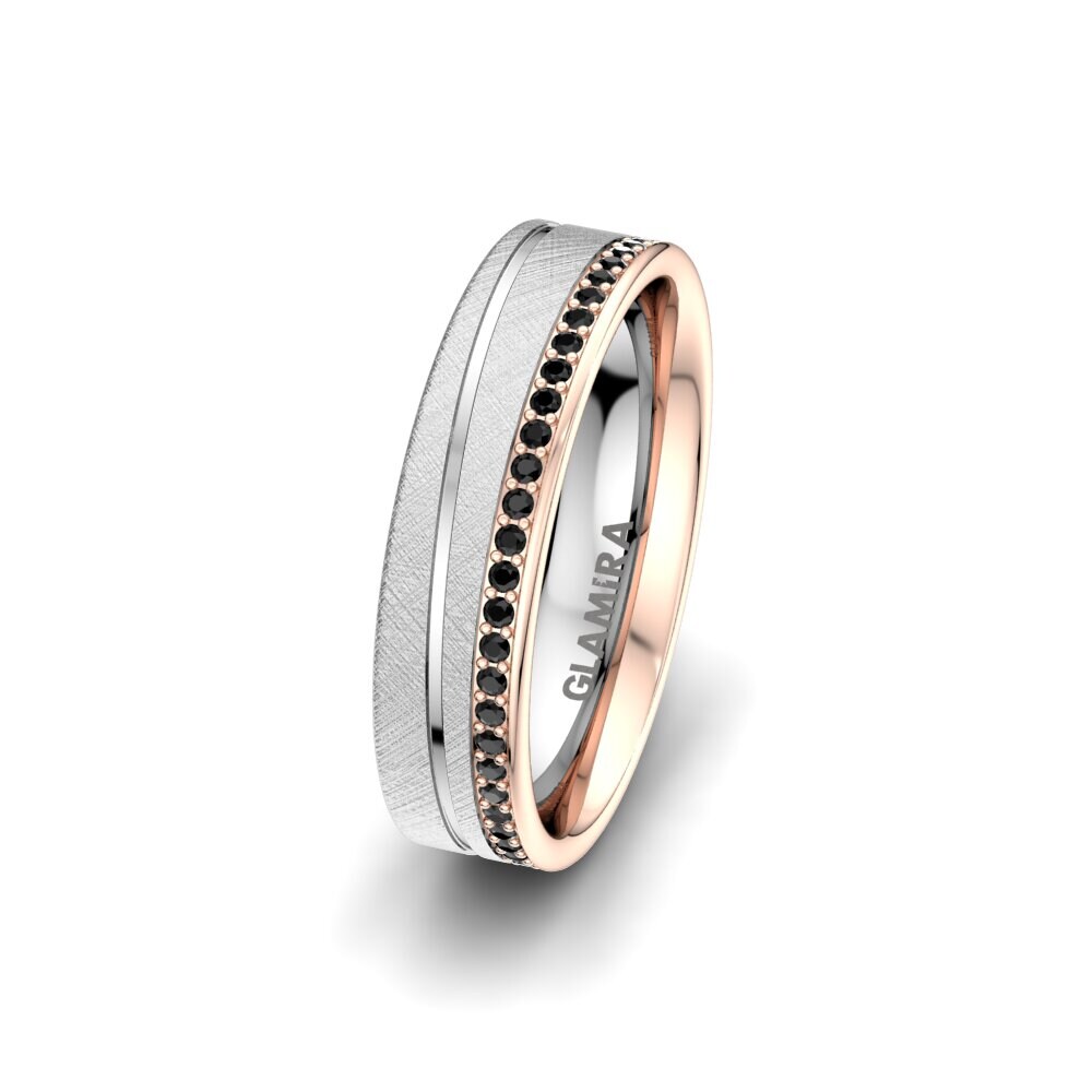Black Onyx Women's Ring Glamour Wish 5 mm