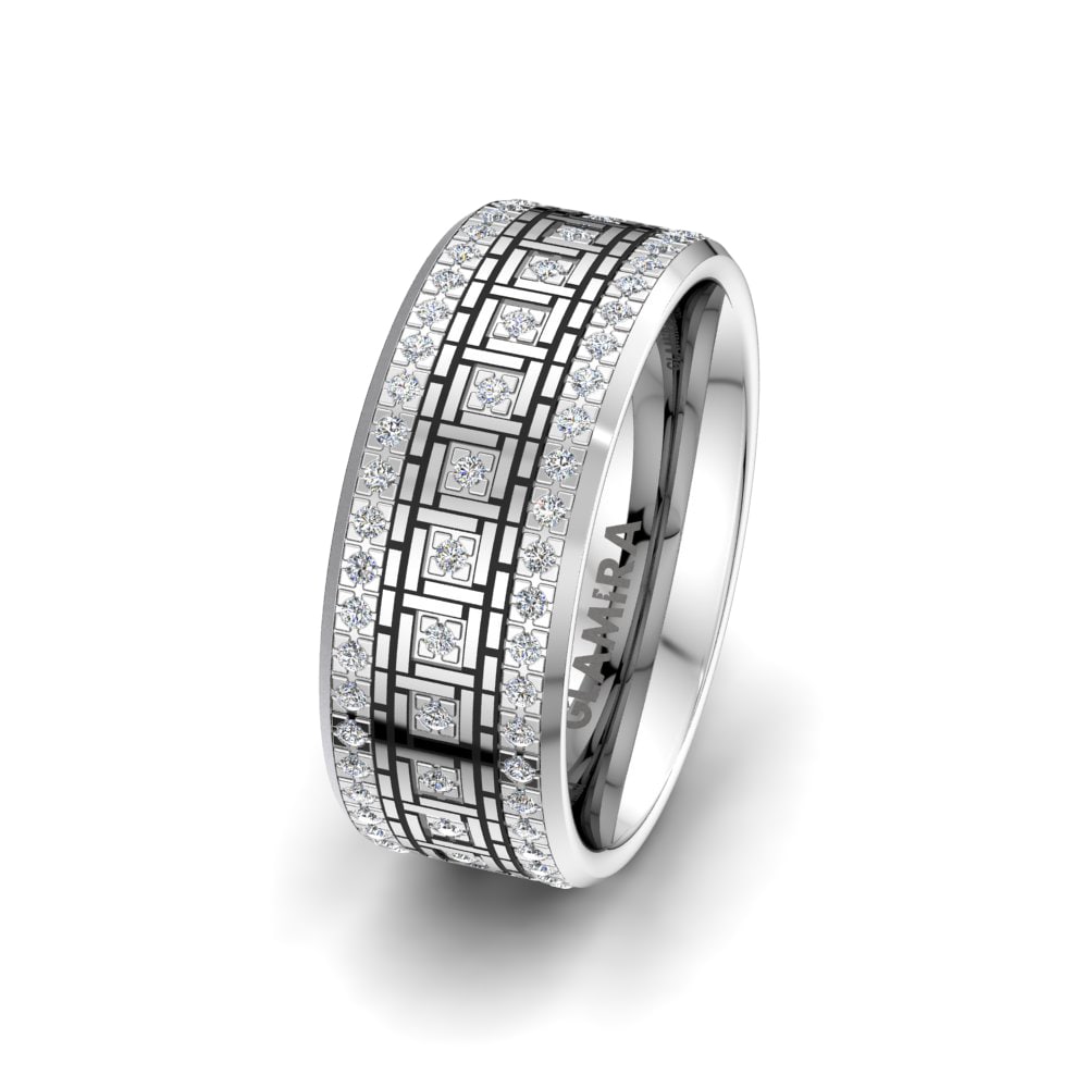 Nhẫn cưới nữ Florid Cover 8 mm