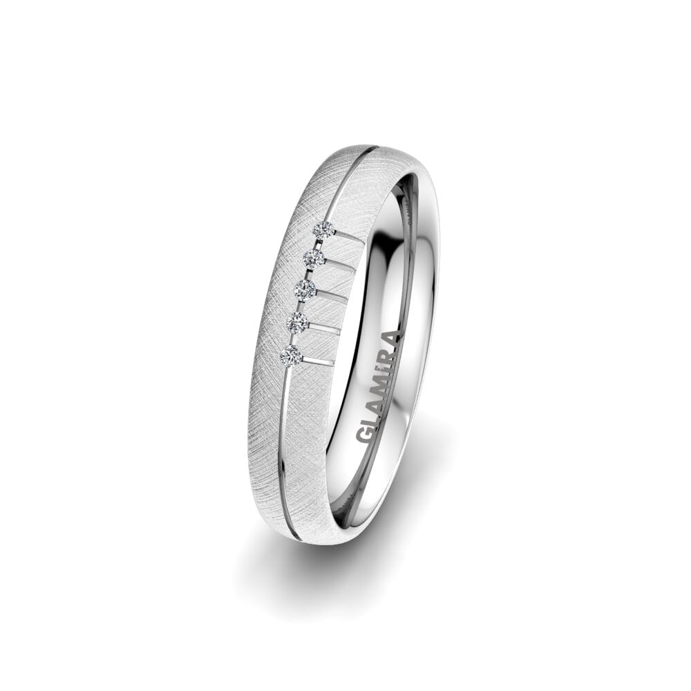 950 Palladium Women's Wedding Ring Pure Valentine 4 mm