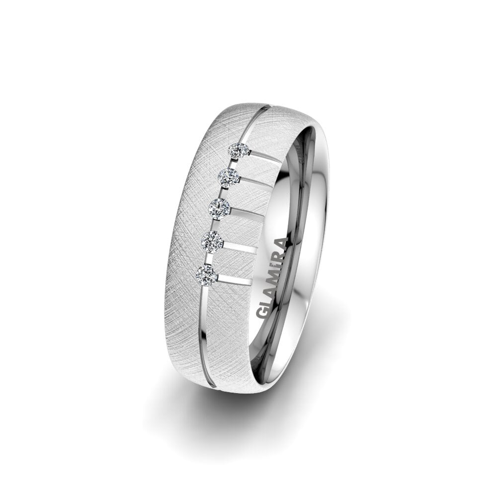 950 Palladium Women's Wedding Ring Pure Valentine 6 mm