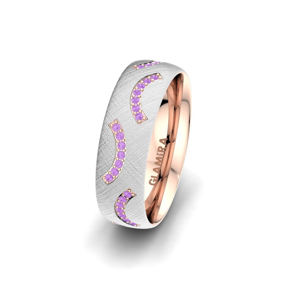 Female amethyst wedding ring best sale