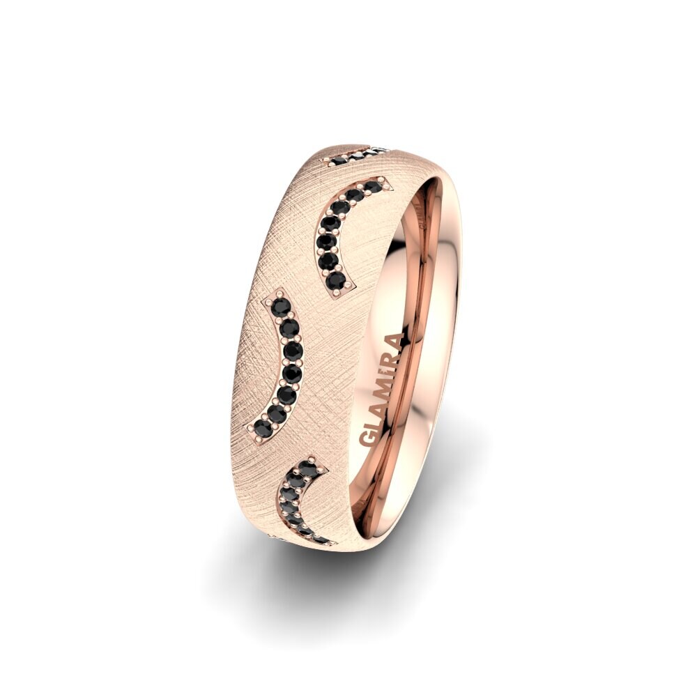 Saphir noir Alliance pour femme Sensual Earth 6 mm
