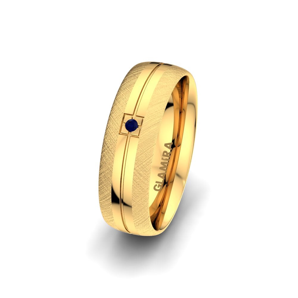 Sapphire Women's Wedding Ring Sense Beauty 6 mm