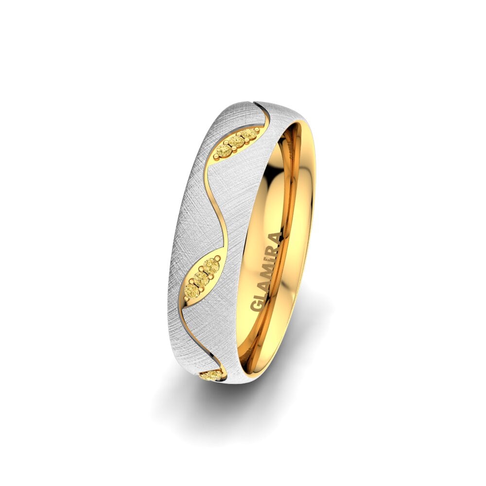 Diamant Jaune Alliance pour femme Natural Treasure 5 mm