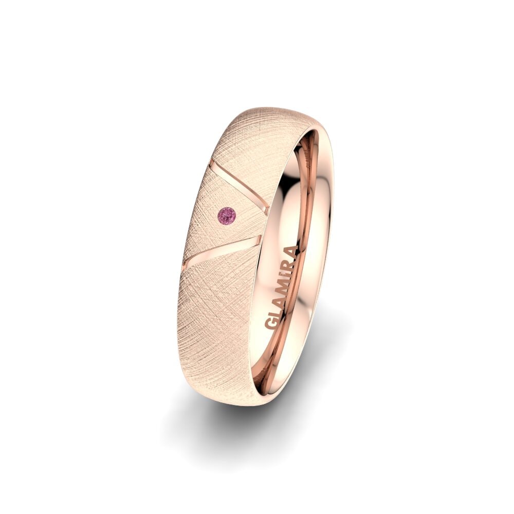 Grenat de Rhodolite Alliance pour femme Noble Shape 5 mm