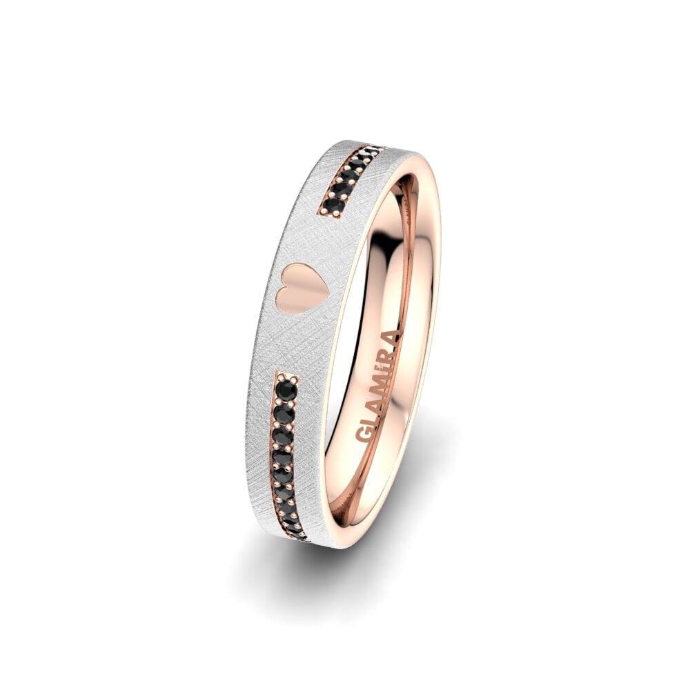 Black Onyx Women's Ring Passionate Waiting 4 mm
