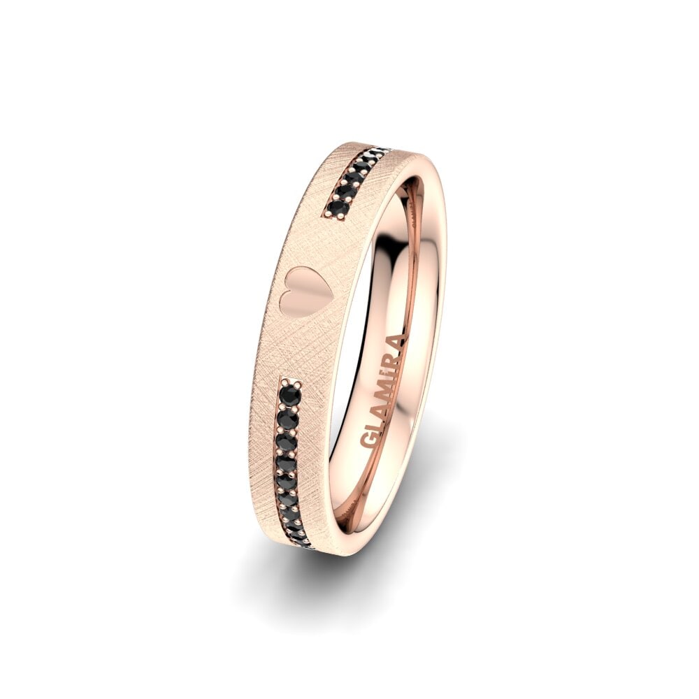 Černý diamant Dámský snubní prsteny Passionate Waiting 4 mm