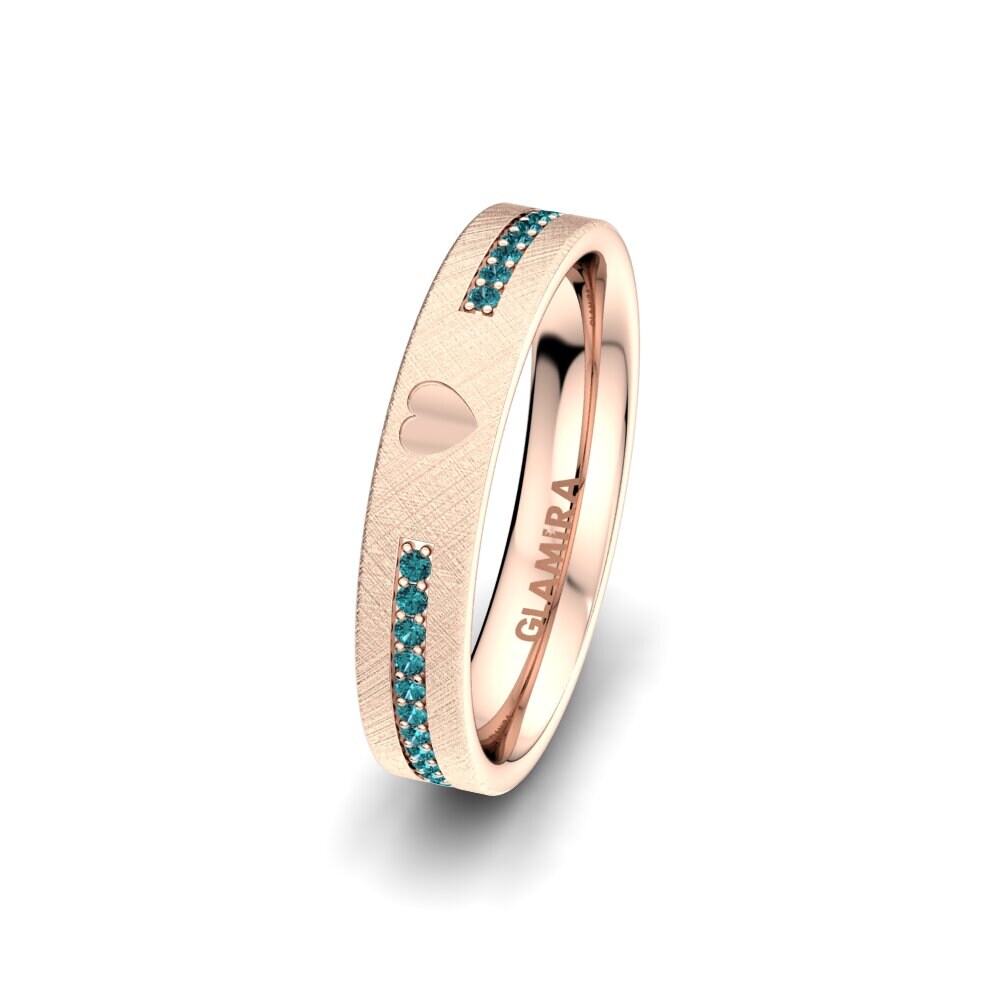 Modrý diamant Dámský snubní prsteny Passionate Waiting 4 mm