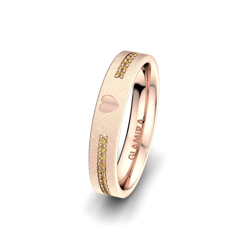 Hnědý diamant Dámský snubní prsteny Passionate Waiting 4 mm