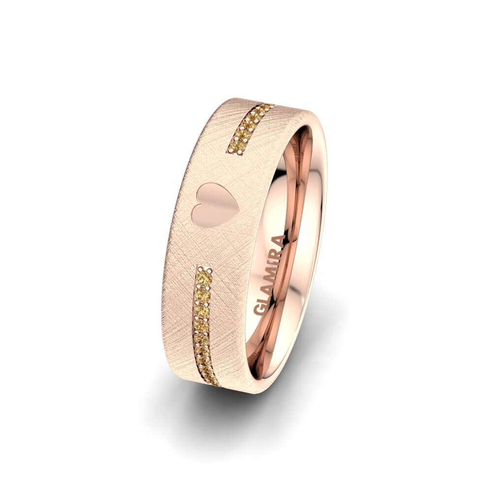 Hnědý diamant Dámský snubní prsteny Passionate Waiting 6 mm