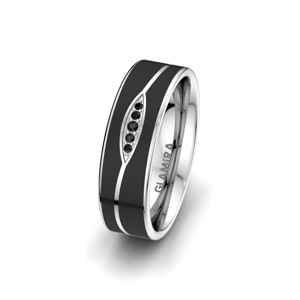 Black Onyx Women's Ring Mystic Swirl 6 mm