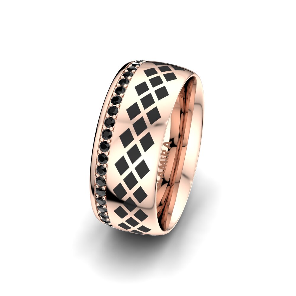 Saphir noir Alliance pour femme Noble Spirit 8 mm
