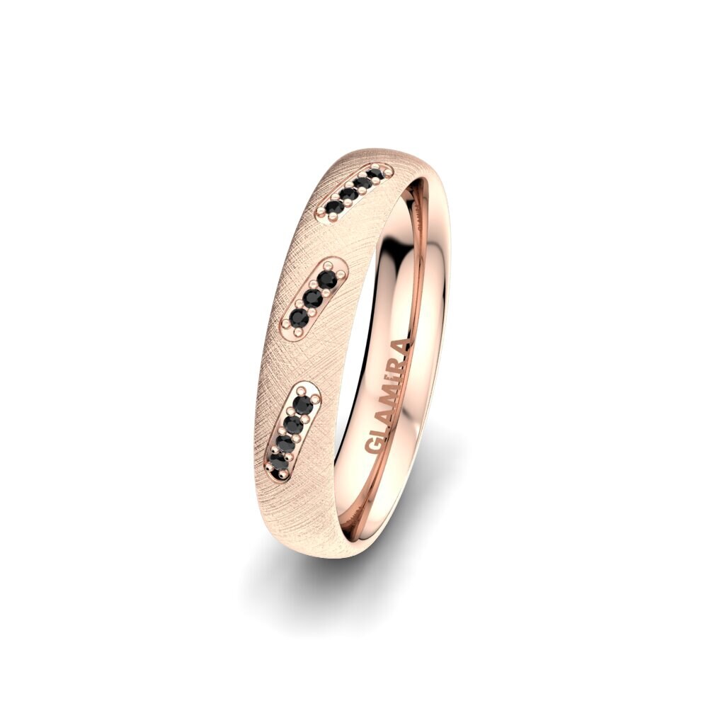 Saphir noir Alliance pour femme Infinite Light 4 mm