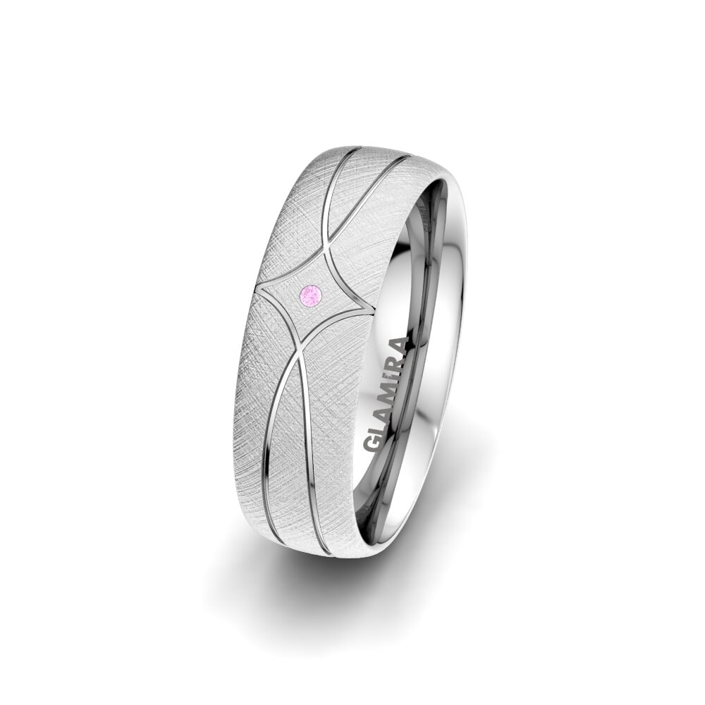 Saphir Rose Alliance pour femme Infinite Moon 6 mm
