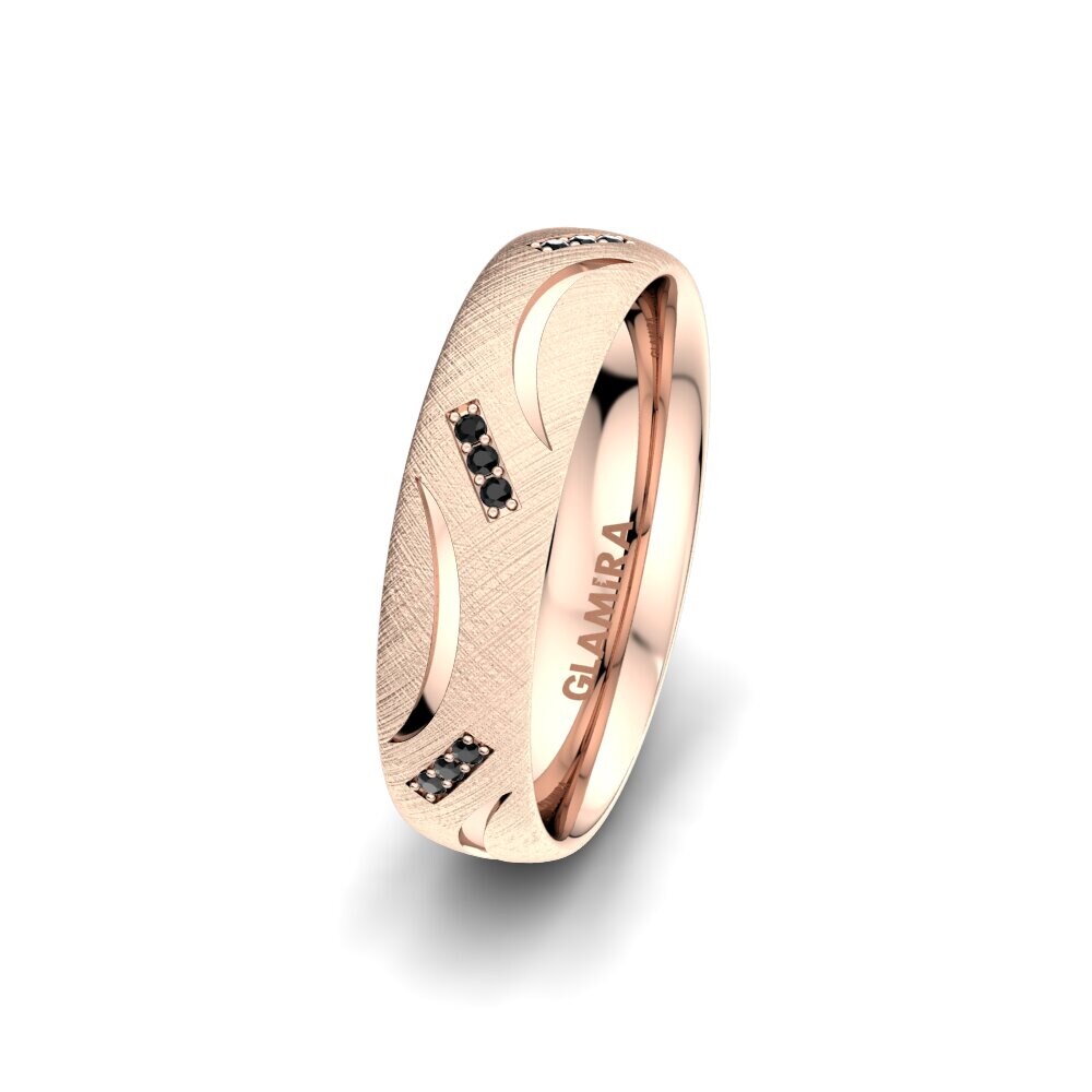 Saphir noir Alliance pour femme Pure Swirl 5 mm