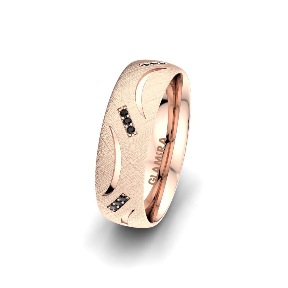 Saphir noir Alliance pour femme Pure Swirl 6 mm
