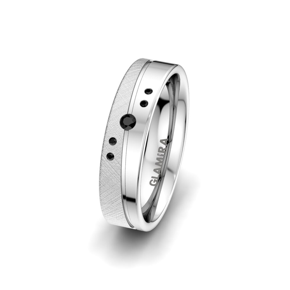 Black Onyx Women's Ring Romantic Trust 5 mm