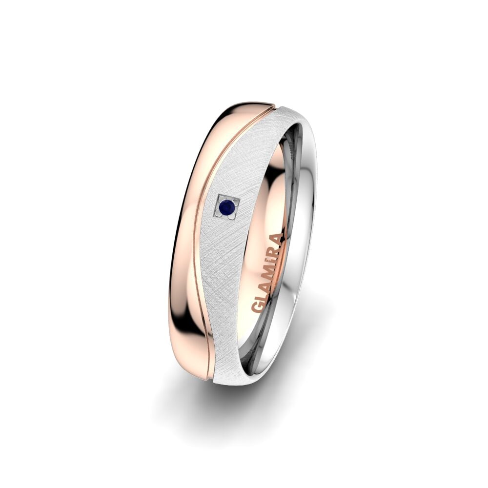 Sapphire Women's Wedding Ring Sense Drops 5 mm