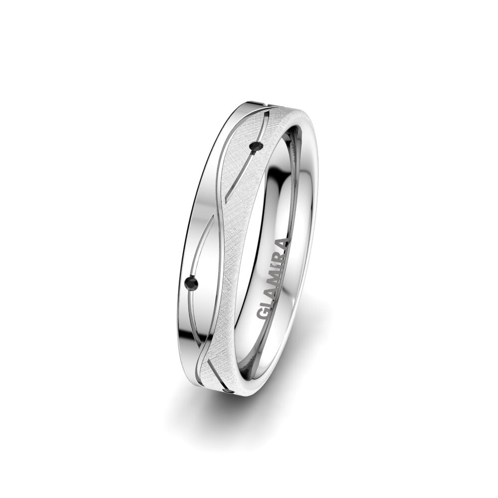 Black Onyx Women's Ring Sense Mira 4 mm